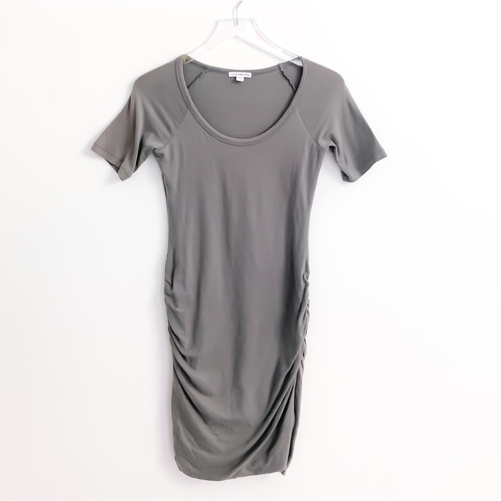 James Perse Ruched Raglan Mini Dress 1 - Picture 2 of 8